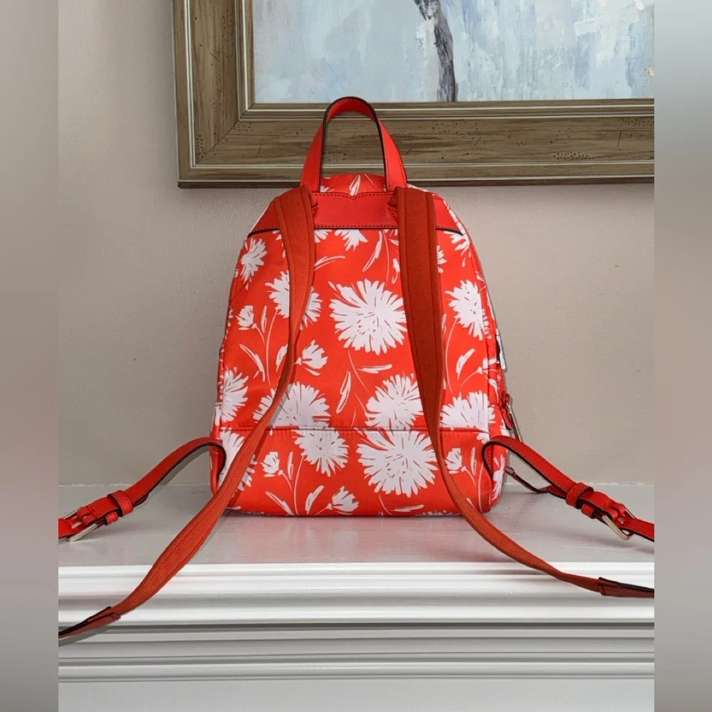 kate spade Orange and White Floral Backpack